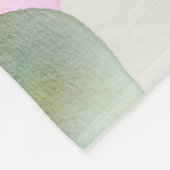 Abstraktes Watercolor Gold Glitzer Kunst, Dichtung Fleecedecke (Ecke)