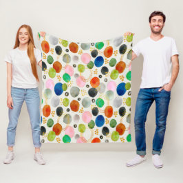 Abstraktes Watercolor Gold Glitzer Kunst, Dichtung Fleecedecke