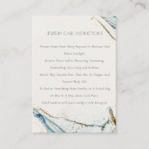 Abstraktes Watercolor Navy Blue Gold Juwelierpfleg