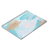 Abstraktes Watercolor-Notebook Notizblock (Linke Seite)