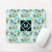 Abstraktes Watercolor-Palme-Muster Mousepad (Mit Mouse)