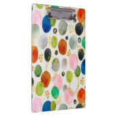 Abstraktes Watercolor Pebble Gold Glitzer Art Klemmbrett (Rechts)