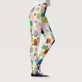 Abstraktes Watercolor Pebble Gold Glitzer Art Leggings (Rechts)