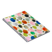 Abstraktes Watercolor Pebble Gold Glitzer Art Notizblock (Rechte Seite)