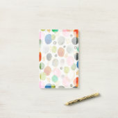 Abstraktes Watercolor Pebble Gold Glitzer Art Post-it Klebezettel (Auf Schreibtisch)