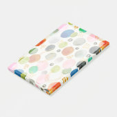 Abstraktes Watercolor Pebble Gold Glitzer Art Post-it Klebezettel (angewinkelt)