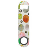 Abstraktes Watercolor Pebble Gold Glitzer Art Speed Flaschenöffner (Vorderseite)