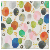 Abstraktes Watercolor Pebble Gold Glitzer Art Stoff (Nahaufnahme)