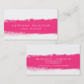 Abstraktes Watercolor Splash Business Card Visitenkarte (Vorne/Hinten)