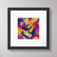 Abstraktes Watercolor Splash Fantastische Bergwelt