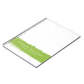 Abstraktes Watercolor Splash Personalisiertes Note Notizblock (Linke Seite)