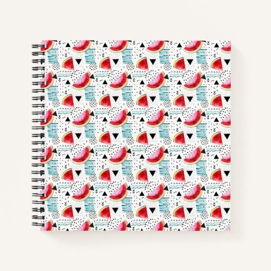 Abstraktes Watermelon-Muster Notizblock (Vorderseite)