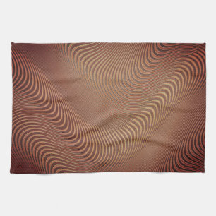 Abstraktes Wavy Art Kitchtuch Geschirrtuch