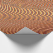 Abstraktes Wavy Art Wrapping Paper Geschenkpapier (Ecke)