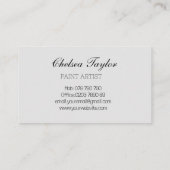 Abstraktes Wavy-berufliche Visitenkarte (Rückseite)