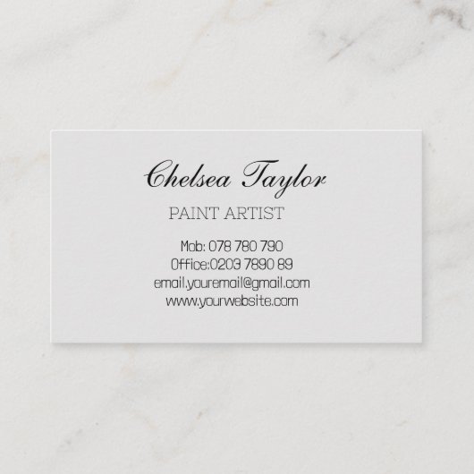 Abstraktes Wavy-berufliche Visitenkarte (Rückseite)