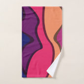 Abstraktes Wavy Blanket-Design Badhandtuch Set (Handtuch)