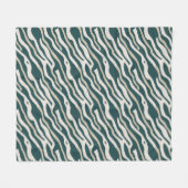 Abstraktes Wavy Lines Muster - Sherpa Blanket Fleecedecke (Vorderseite (Horizontal))