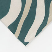 Abstraktes Wavy Lines Muster - Sherpa Blanket Fleecedecke (Ecke)