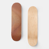 Abstraktes Wavy-Skateboard Skateboard (Vorderseite)