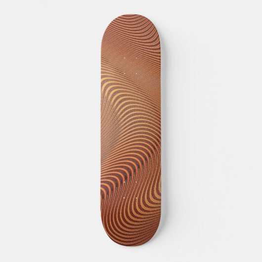 Abstraktes Wavy-Skateboard Skateboard (Vorderseite)