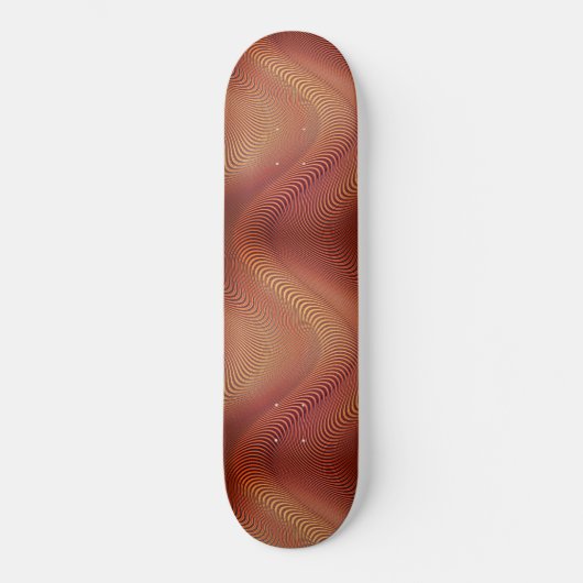 Abstraktes Wavy-Skateboard Skateboard (Vorderseite)