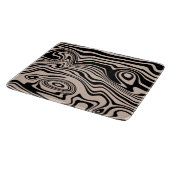 Abstraktes Wavy Strip Cutting Board Schneidebrett (Ecke)