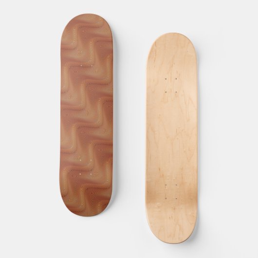 Abstraktes Wavy Strip Skateboard (Vorderseite)