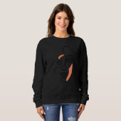 Abstraktes weibliches Gesicht Sweatshirt (Vorne ganz)