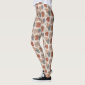 Abstraktes weibliches Gesichtsmuster Leggings (Links)