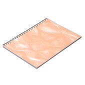 Abstraktes Weichmuster für die Farbe Peach Fuzz Notizblock (Linke Seite)