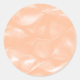 Abstraktes Weichmuster für die Farbe Peach Fuzz Runder Aufkleber