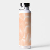 Abstraktes Weichmuster für die Farbe Peach Fuzz Trinkflasche (Rechts)