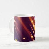 Abstraktes Weihnachten Goldene Funken oder Glitter Kaffeetasse (Vorderseite Links)