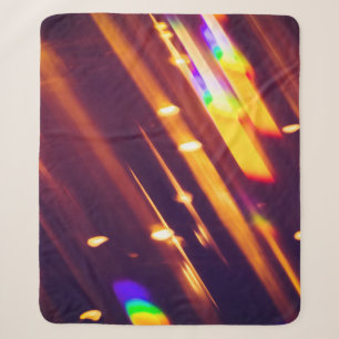 Abstraktes Weihnachten Goldene Funken oder Glitter Sherpadecke