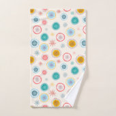 Abstraktes Weihnachts-Schneeflocken-Muster Badhandtuch Set (Handtuch)