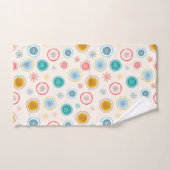 Abstraktes Weihnachts-Schneeflocken-Muster Badhandtuch Set (Handtuch)