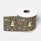 Abstraktes Weihnachtsband Ripsband (Spule)