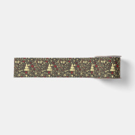 Abstraktes Weihnachtsband Ripsband