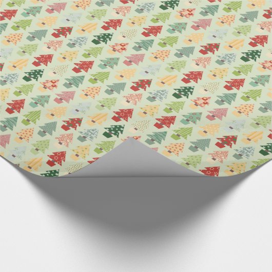 Abstraktes Weihnachtsbaum-Verpackungs-Papier Geschenkpapier (Ecke)
