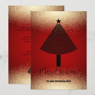 Abstraktes Weihnachtsbaumgeschäft Einladung