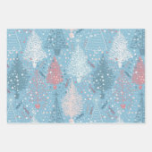 Abstraktes Weihnachtsbaummuster Geschenkpapier Set (Vorderseite 2)