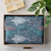 Abstraktes Weihnachtsbaummuster Seidenpapier (Geschenk)