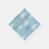 Abstraktes Weihnachtsbaummuster Serviette (Ecke)