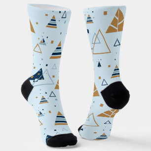 Abstraktes Weihnachtsbaummuster Socken