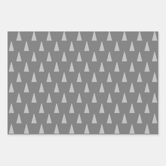 abstraktes Weihnachtsbaumpapier Geschenkpapier Set (Vorderseite 3)