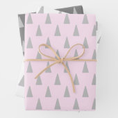 abstraktes Weihnachtsbaumpapier Geschenkpapier Set (Beispiel)