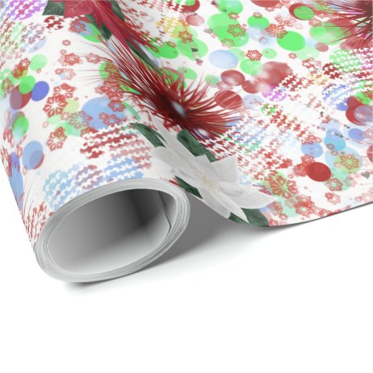 Abstraktes Weihnachtsdesign Geschenkpapier (Rolleneckpunkt)