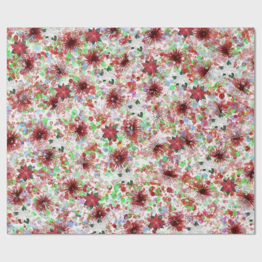 Abstraktes Weihnachtsdesign Geschenkpapier (Flach)