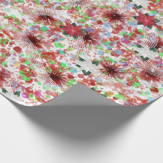 Abstraktes Weihnachtsdesign Geschenkpapier (Ecke)